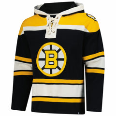 Boston Bruins '47 Superior Lacer Hoodie - Black Hoodies
