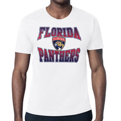 Florida Panthers Starter Comic Style Team Graphic T-Shirt - White T-shirts