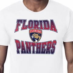 Florida Panthers Starter Comic Style Team Graphic T-Shirt - White T-shirts