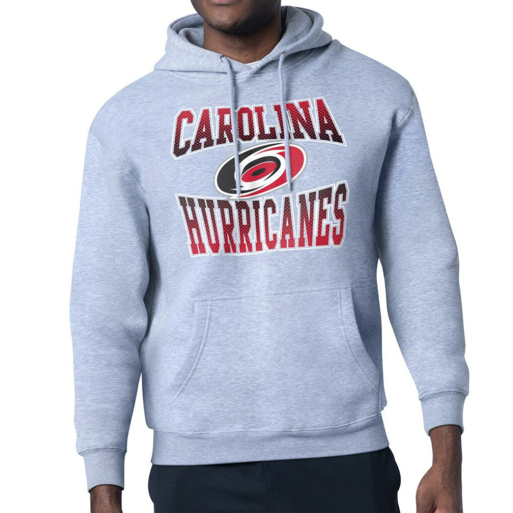 Carolina Hurricanes Starter Comic Style Team Graphic Hoodie - Gray Hoodies