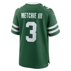John Metchie III New York Jets Team Game Jersey - Legacy Green cheap
