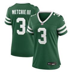John Metchie III New York Jets Women's Team Game Jersey - Legacy Green for sale