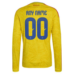 Colombia National Team FIFA x World Cup 2026 Home Replica Long Sleeve Custom Jersey - Yellow online