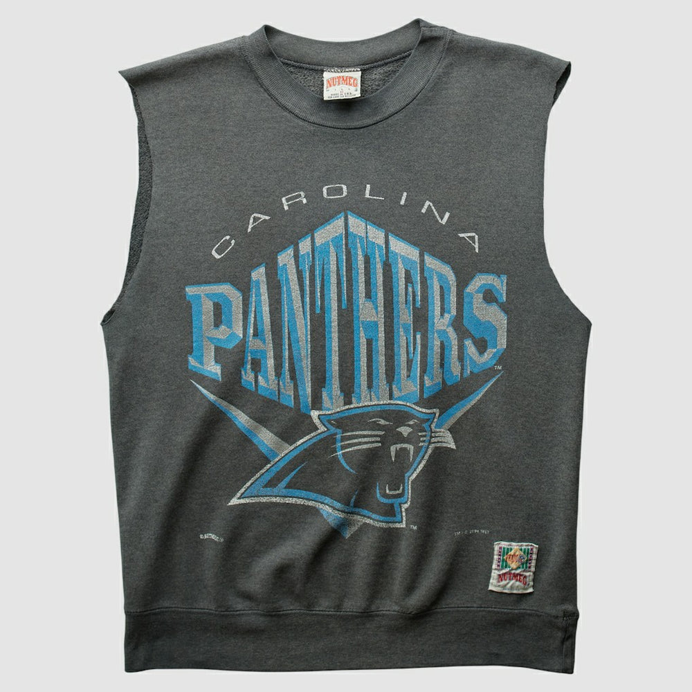 Carolina Panthers Nutmeg Mills 90s Pullover Sweatshirt - Charcoal Vintage for sale
