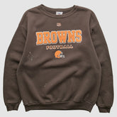 Cleveland Browns NFL 2000s Pullover Sweatshirt - Brown Vintage cheap