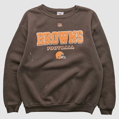 Cleveland Browns NFL 2000s Pullover Sweatshirt - Brown Vintage cheap