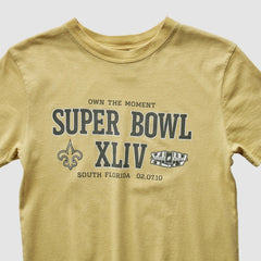 New Orleans Saints Reebok 2010 T-shirt - Yellow Vintage on sale