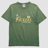 Green Bay Packers Logo Athletic 90s T-shirt - Green Vintage online