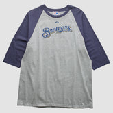 Milwaukee Brewers Majestic 2000s T-shirt Gray Vintage