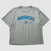 Dallas Mavericks NBA 2000s T-shirt sale - Heather Gray Vintage for sale