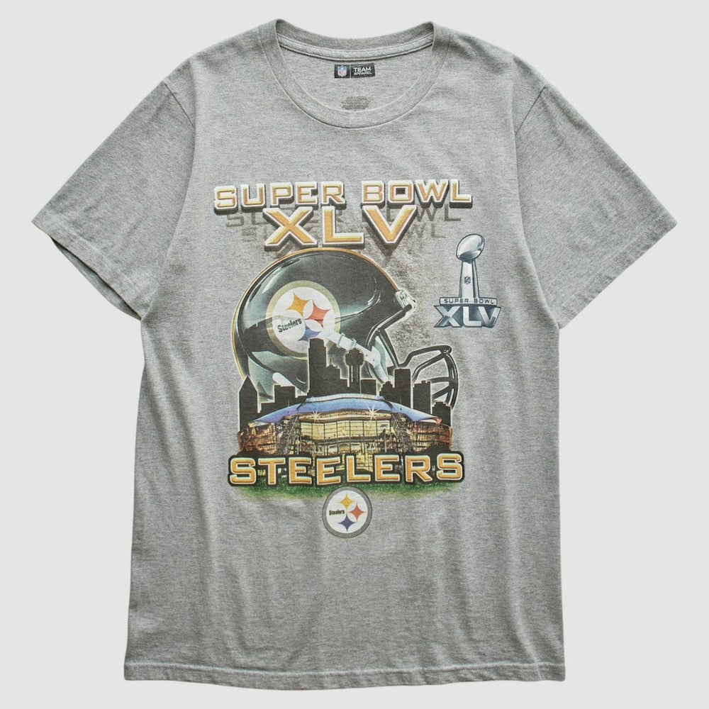 Pittsburgh Steelers NFL 2011 T-shirt - Heather Gray Vintage on sale