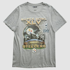 Pittsburgh Steelers NFL 2011 T-shirt - Heather Gray Vintage on sale