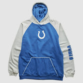 Indianapolis Colts Reebok 2000s Hooded Pullover Sweatshirt - Blue Vintage sale