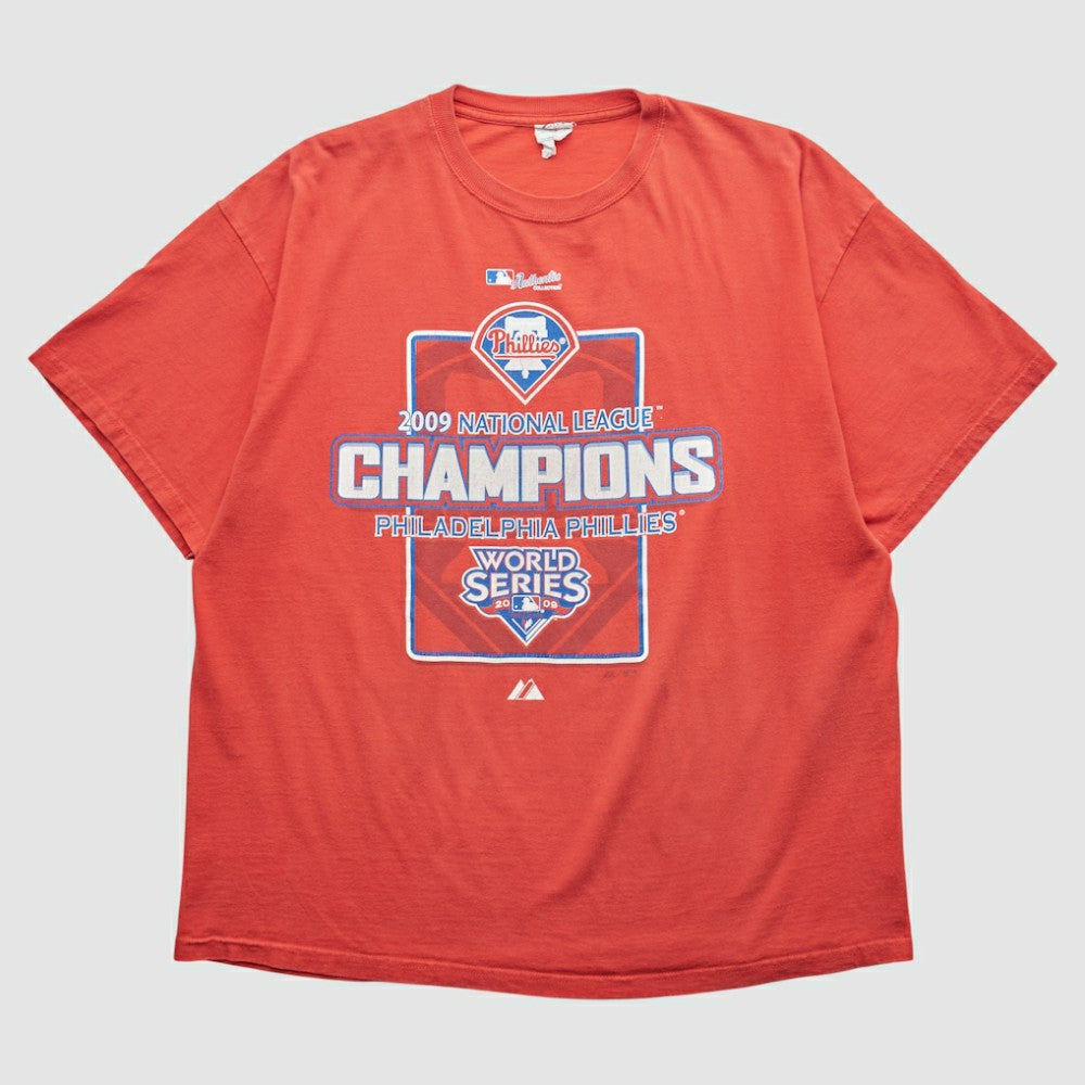 Philadelphia Phillies Delta 2009 T-shirt Red Vintage