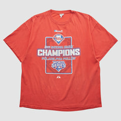 Philadelphia Phillies Delta 2009 T-shirt Red Vintage