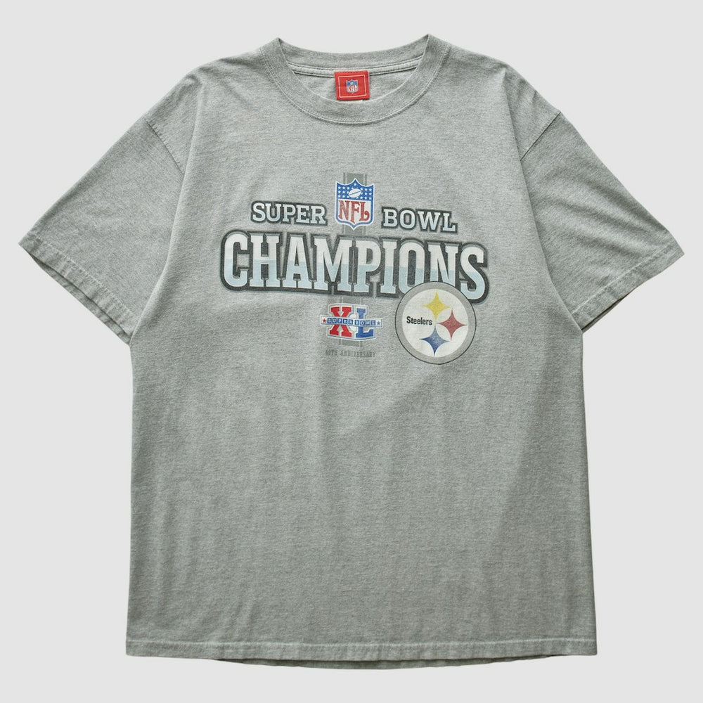 Pittsburgh Steelers NFL 2006 T-shirt - Heather Gray Vintage for sale