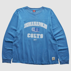 Indianapolis Colts Reebok 2000s Long Sleeve T-shirt - Blue Vintage discount
