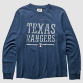 Texas Rangers 2000s Long Sleeve T-shirt Navy Vintage