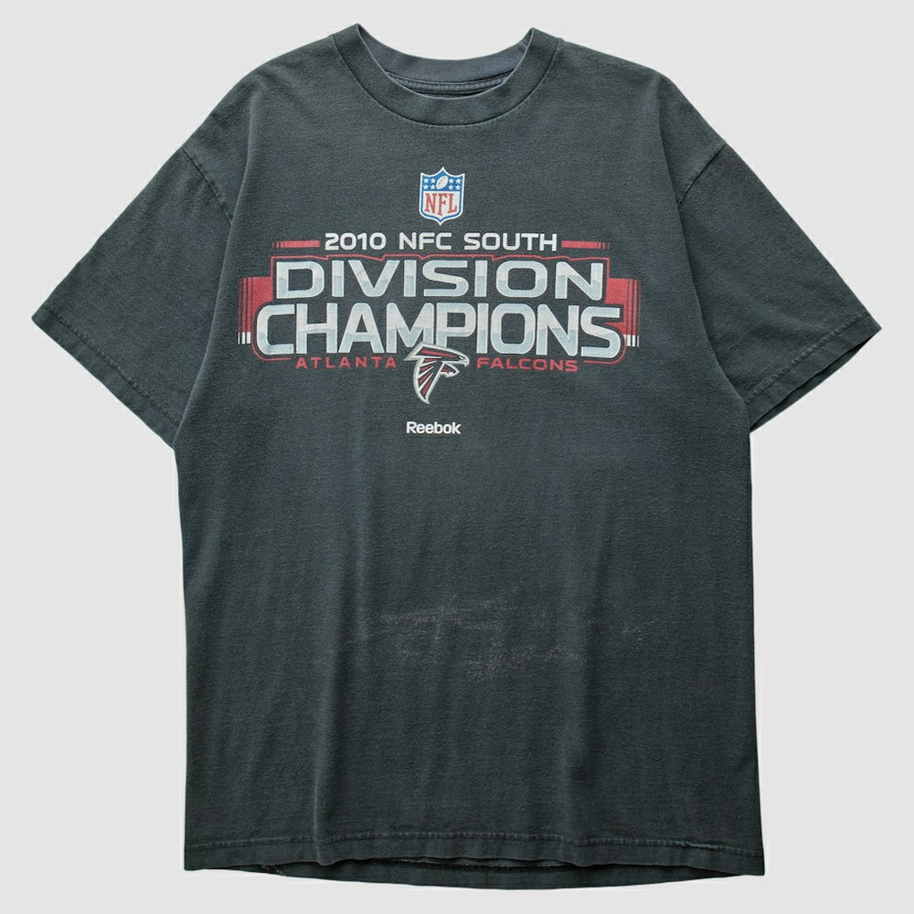Atlanta Falcons Reebok 2010 T-shirt - Charcoal Vintage sale