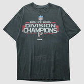 Atlanta Falcons Reebok 2010 T-shirt - Charcoal Vintage sale