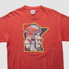 Minnesota Twins Majestic 2010 T-shirt Red Vintage