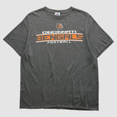Cincinnati Bengals Majestic 2010s T-shirt - Dark Heather Gray Vintage discount