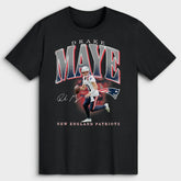 Drake Maye New England Patriots Big & Tall Player Hype T-Shirt - Black discount