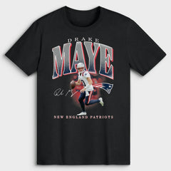 Drake Maye New England Patriots Player Hype T-Shirt - Black outlet