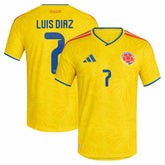 Luis Diaz Colombia National Team 2026 Home Jersey for sale - Yellow