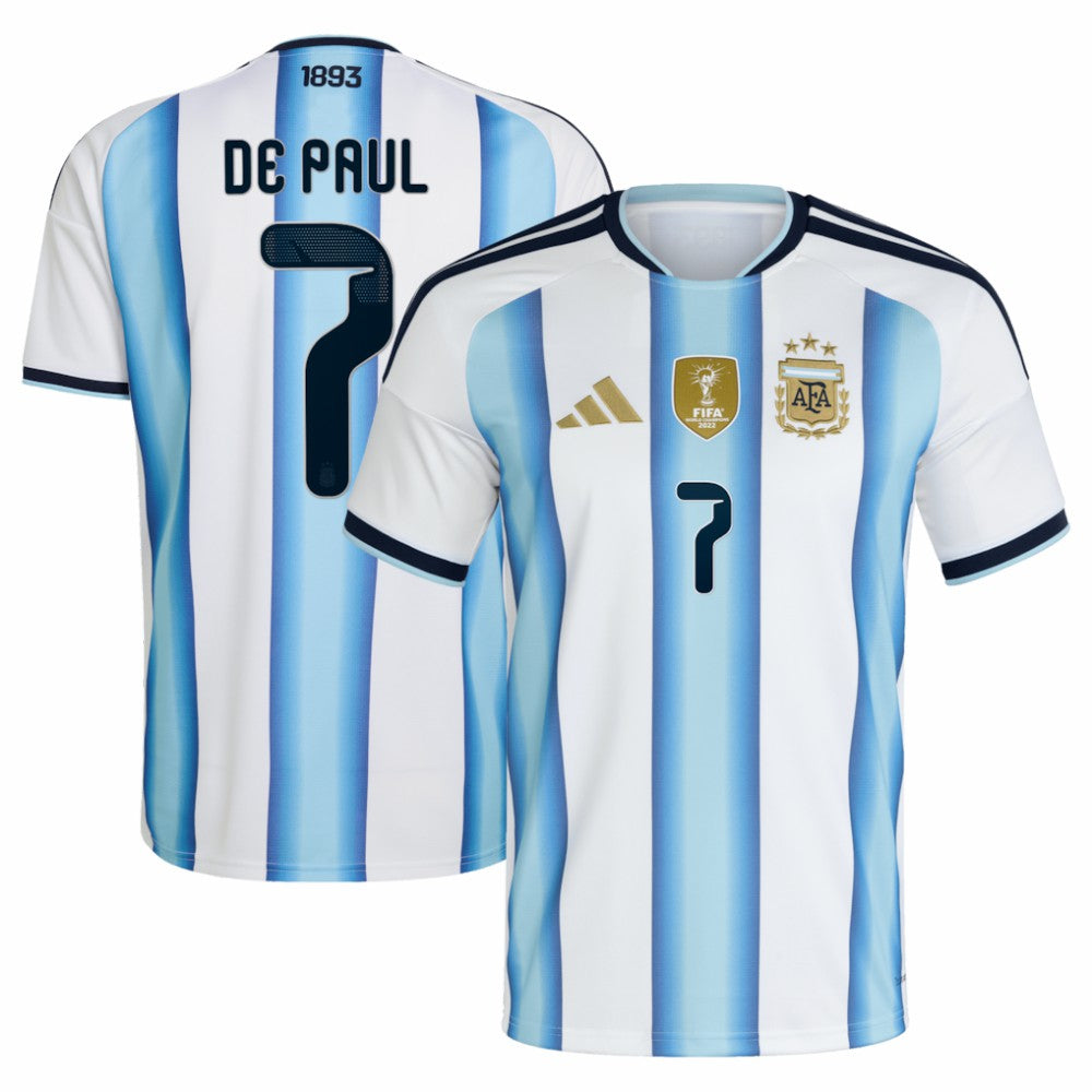 Rodrigo De Paul Argentina National Team 2026 Home Replica Jersey - White discount