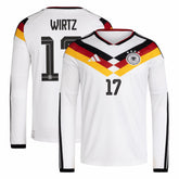 Florian Wirtz Germany National Team 2026 Home Replica Long Sleeve Jersey for sale - White