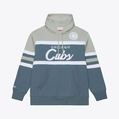 Chicago Cubs Cooperstown Collection Thunderstorm Head Coach Hoodie Gray