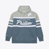 Philadelphia Phillies Cooperstown Collection Thunderstorm Head Coach Hoodie Gray