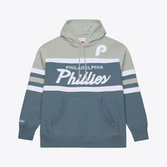 Philadelphia Phillies Cooperstown Collection Thunderstorm Head Coach Hoodie Gray