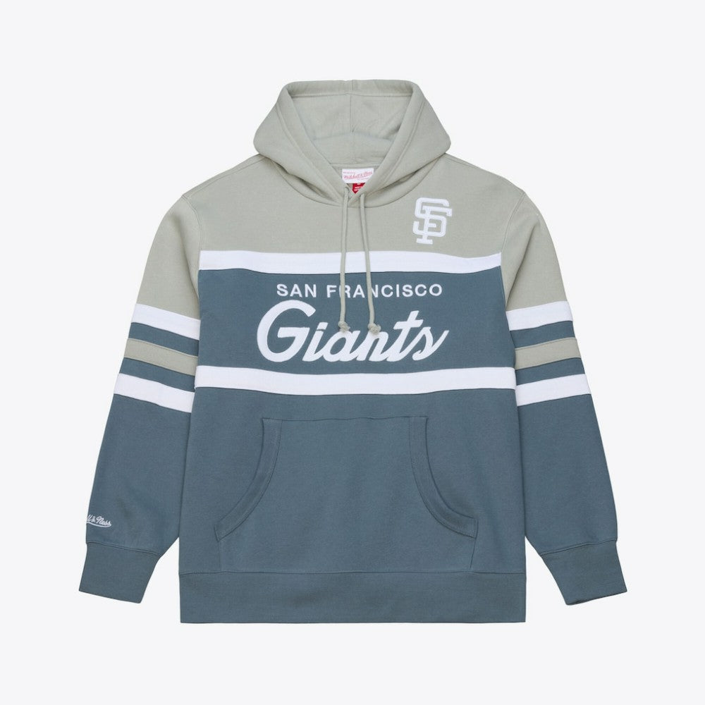 San Francisco Giants Cooperstown Collection Thunderstorm Head Coach Hoodie Gray