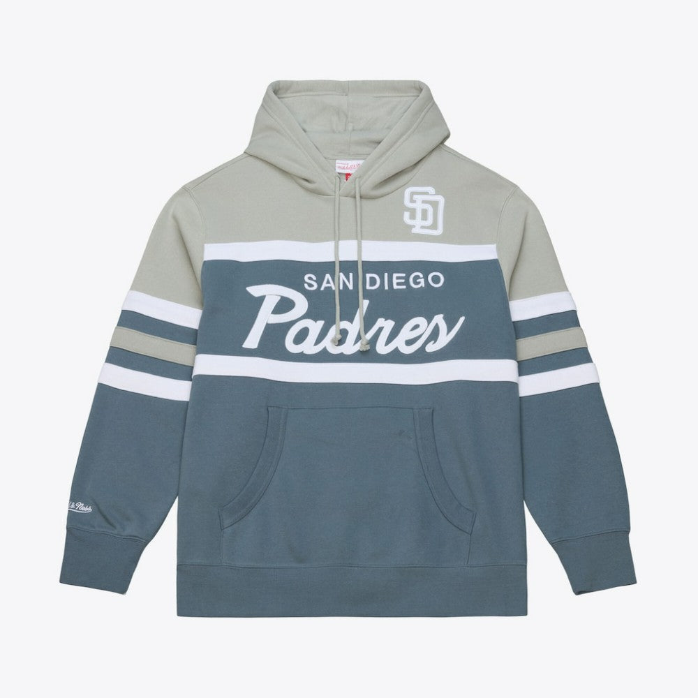 San Diego Padres Cooperstown Collection Thunderstorm Head Coach Hoodie Gray