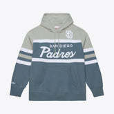 San Diego Padres Cooperstown Collection Thunderstorm Head Coach Hoodie Gray
