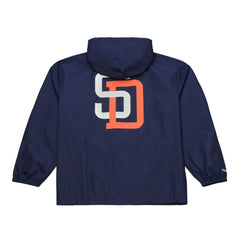 San Diego Padres Full-Snap Hooded Coaches Jacket Navy