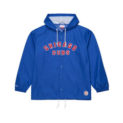 Chicago Cubs Full-Snap Hooded Coaches Jacket Royal