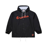 Baltimore Orioles Full-Snap Hooded Coaches Jacket Black