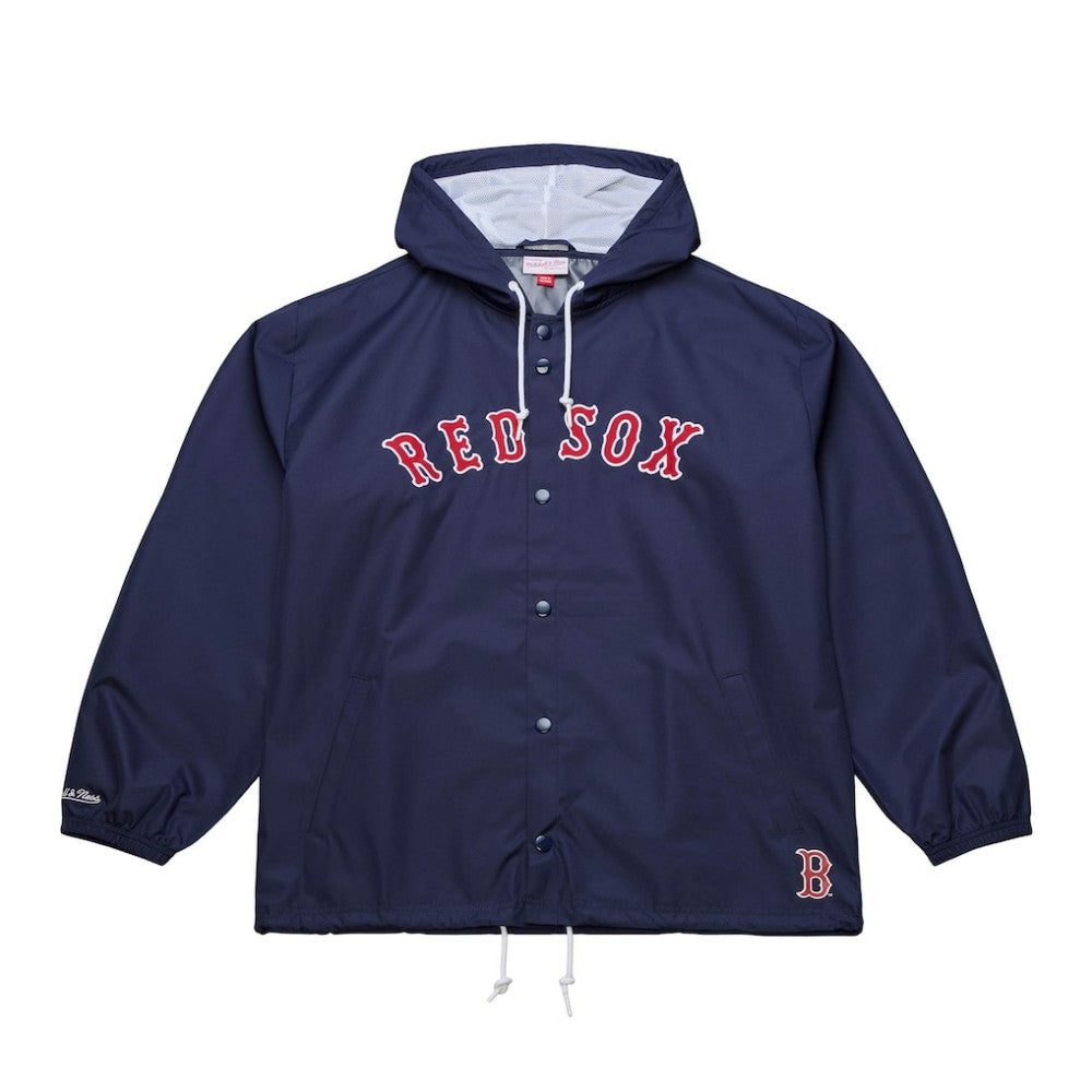 Boston Red Sox Full-Snap Hooded Coaches Jacket Navy