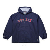 Boston Red Sox Full-Snap Hooded Coaches Jacket Navy