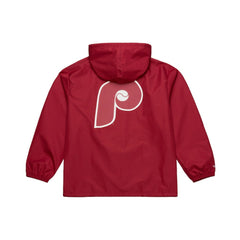Philadelphia Phillies Full-Snap Hooded Coaches Jacket Red