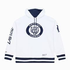Detroit Tigers Cooperstown Collection Fleece Hoodie White