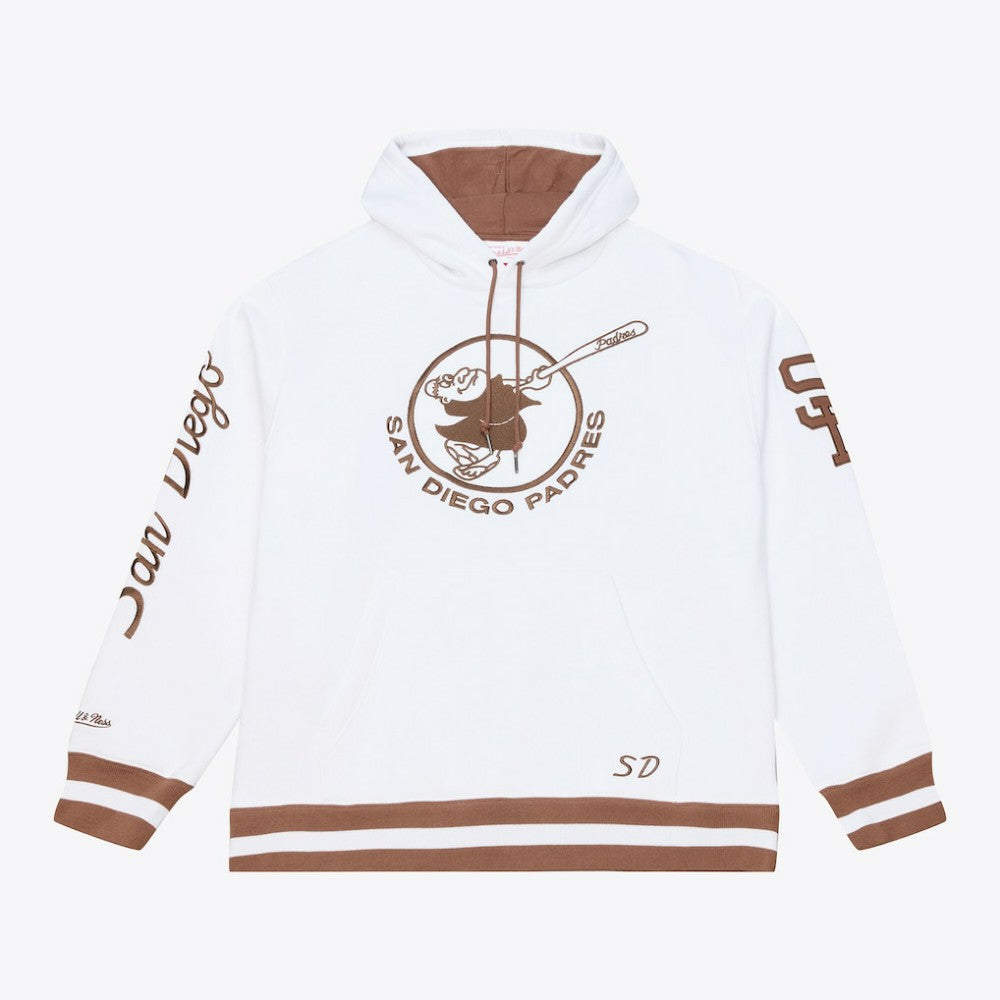 San Diego Padres Cooperstown Collection Fleece Hoodie White