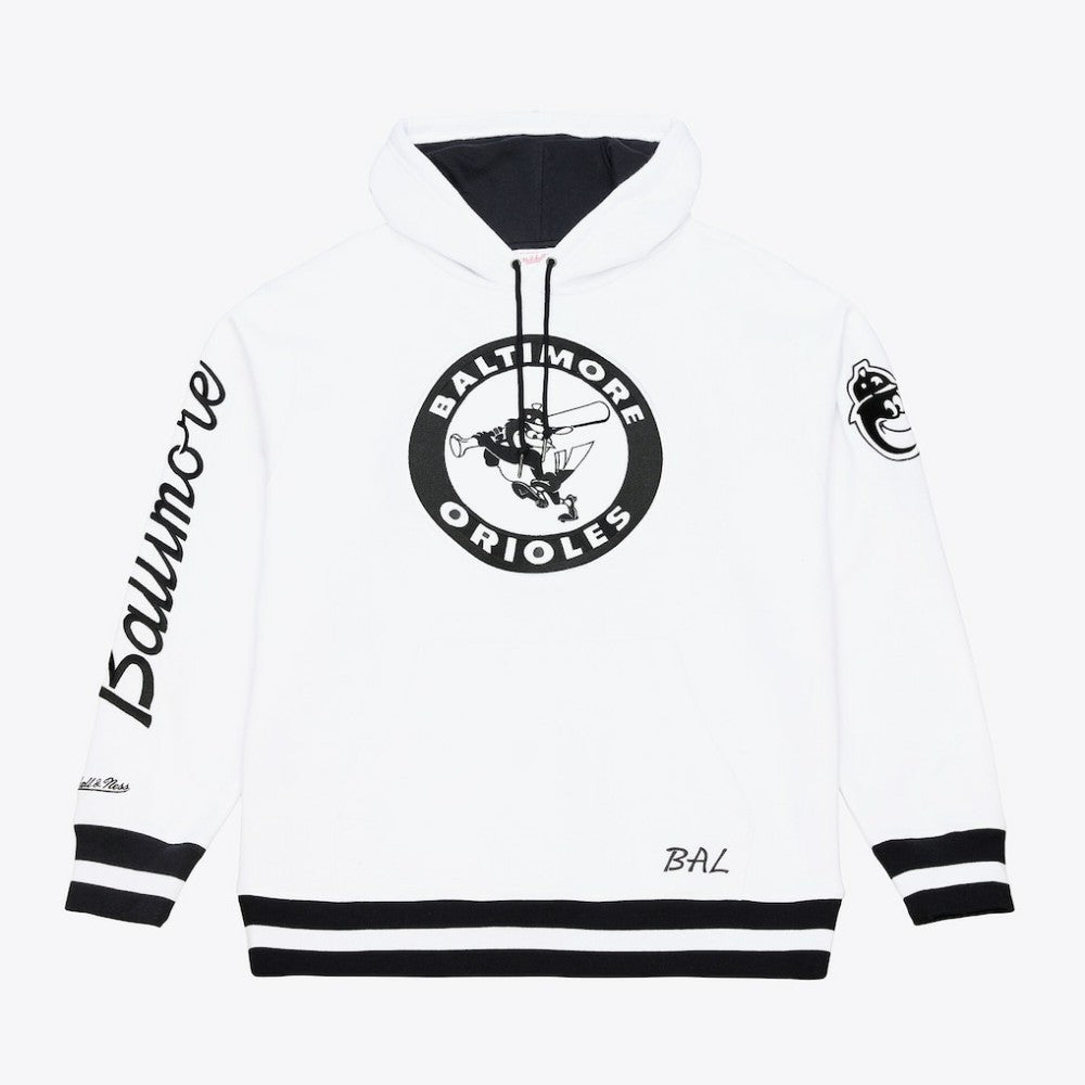 Baltimore Orioles Cooperstown Collection Fleece Hoodie White