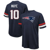 Drake Maye New England Patriots Majestic Threads Oversized T-Shirt - Navy online