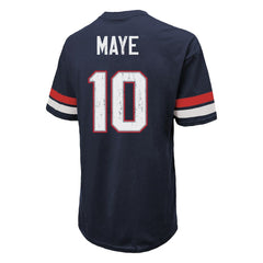 Drake Maye New England Patriots Majestic Threads Oversized T-Shirt - Navy online