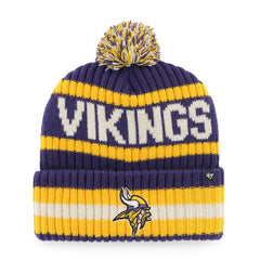 Minnesota Vikings '47 Bering Cuffed Knit Hat with Pom - Purple discount