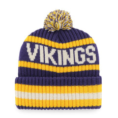 Minnesota Vikings '47 Bering Cuffed Knit Hat with Pom - Purple discount